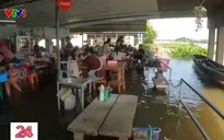 Trải nghiệm ăn uống giữa đàn cá trong quán ngập nước ở Thái Lan