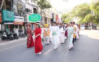 Gần 1000 người diễu hành tôn vinh áo dài Việt nhân ngày di sản