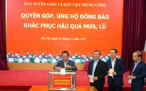 Ban Tuyên giáo và Dân vận Trung ương quyên góp, ủng hộ đồng bào các địa phương vùng lũ