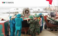 Nhiều địa phương miền Trung cấm biển để ứng phó bão số 15