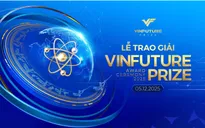 Lễ trao giải VinFuture được truyền hình trực tiếp trên VTV1 vào 5/12/2025