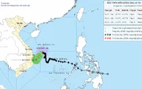 Bão số 15 ít di chuyển, hướng về bờ biển Gia Lai - Đắk Lắk