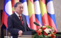 Tổng Bí thư Tô Lâm dự chiêu đãi cấp Nhà nước do Tổng Bí thư, Chủ tịch nước Lào và Phu nhân chủ trì