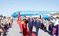 Tổng Bí thư Tô Lâm và Phu nhân đến Thủ đô Vientiane, bắt đầu thăm cấp Nhà nước tới Lào