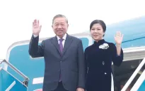 Tổng Bí thư Tô Lâm và Phu nhân lên đường thăm cấp Nhà nước tới Lào