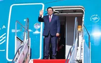 Thủ tướng Phạm Minh Chính tới Thủ đô Vientiane, bắt đầu chuyến công tác tại Lào