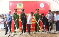 Công an Khánh Hoà khởi công xây dựng nhà cho người dân bị thiệt hại do mưa lũ