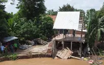 360m bờ sông Tiền sạt lở nguy hiểm, 24 hộ dân phải di dời khẩn cấp