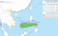 Áp thấp nhiệt đới giật cấp 8 sắp vào Biển Đông