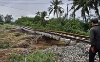 Công bố tình huống khẩn cấp về thiên tai trên tuyến đường sắt Bắc-Nam