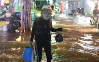 Triều cường dâng cao, tuyến Quốc lộ 1 qua Cà Mau ngập sâu