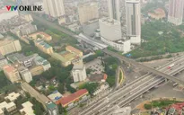 Hà Nội phân luồng, tổ chức giao thông để di chuyển cầu đi bộ trên đường Xuân Thuỷ