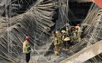 Sập công trình xây dựng thư viện ở Hàn Quốc, 2 người thiệt mạng