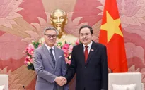 Chủ tịch Quốc hội Trần Thanh Mẫn tiếp Bộ trưởng Ngoại giao Lào