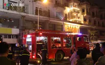 Hiện trường vụ cháy tại dãy biệt thự ở đường Lê Trọng Tấn (Hà Nội)