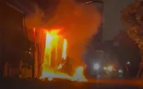 Hà Nội: Cháy xưởng sản xuất tranh ngày đầu năm