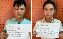 Hai thanh niên cầm dao chém người lúc nhậu rồi trộm xe tẩu thoát