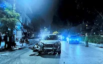 CSGT Hà Nội tìm nhân chứng vụ ô tô va chạm xe máy trên đường Láng