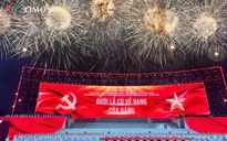 Rực rỡ pháo hoa chào mừng thành công Đại hội XIV của Đảng tại SVĐ Quốc gia Mỹ Đình