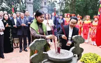 Phu nhân Tổng Bí thư Tô Lâm và Phu nhân Tổng Bí thư, Chủ tịch nước Lào thăm Ninh Bình