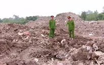 Biến đất nông nghiệp thành bãi rác xây dựng, nhóm đối tượng bị khởi tố