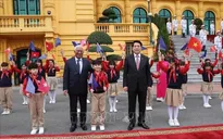 Chủ tịch nước Lương Cường chủ trì lễ đón chính thức Chủ tịch Hội đồng châu Âu