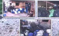 Sông Đáy “oằn mình” vì xưởng giặt mài, làng nghề xả thải trái phép