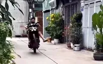 Xác minh clip nam thanh niên bốc đầu, nẹt ga để quảng bá tiệm sửa xe