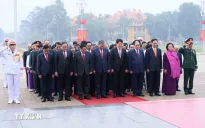 Lãnh đạo Đảng, Nhà nước vào Lăng viếng Chủ tịch Hồ Chí Minh nhân kỷ niệm 96 năm Ngày thành lập Đảng