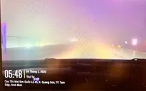 Cảnh báo: Tạm thời cấm đường trên cao tốc Pháp Vân - Nghi Sơn do sương mù dày đặc