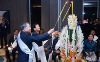 Tổng Bí thư Tô Lâm dự Lễ buộc chỉ cổ tay truyền thống của Lào