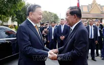 Lễ đón trọng thể Tổng Bí thư Tô Lâm thăm cấp Nhà nước tới Vương quốc Campuchia