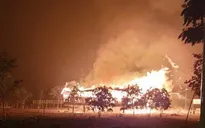 Cháy nhà Rông lớn tại Quảng Ngãi