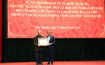 Truy tặng Huân chương Bảo vệ Tổ quốc cho Trung tá CSGT hy sinh khi làm nhiệm vụ tại Thái Nguyên