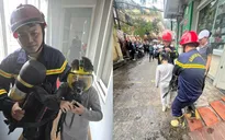 Quảng Ninh: Giải cứu kịp thời 3 người mắc kẹt trong đám cháy nhà dân