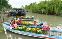 Chợ hoa Tết bên "bến muối" - nét đẹp mới cho ngày Xuân ở ấp đảo Thiềng Liềng