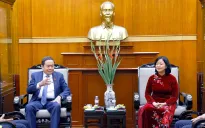 Chủ tịch Quốc hội Trần Thanh Mẫn thăm và chúc Tết Mặt trận Tổ quốc Việt Nam