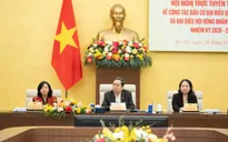 Chủ tịch Quốc hội Trần Thanh Mẫn chủ trì Hội nghị trực tuyến toàn quốc về công tác bầu cử