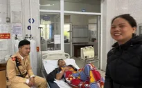 Nhanh chóng dẫn đường cấp cứu, CSGT giúp bệnh nhân qua cơn nguy kịch