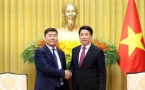 Chủ tịch nước Lương Cường tiếp Chánh án Tòa án Tối cao Mông Cổ