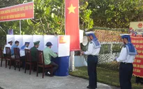 Cán bộ, chiến sĩ Hải quân nhân dân Việt Nam nô nức tham gia "Ngày hội non sông"