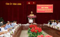 Đoàn kiểm tra, giám sát số 23 của Bộ Chính trị, Ban Bí thư làm việc với Ban Thường vụ Tỉnh ủy Vĩnh Long