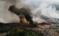Lâm Đồng: Cháy bãi rác, khói bao trùm khu dân cư