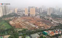 Đại công trường dự án hồ điều hòa chống ngập gần 400 tỷ đồng ở Hà Nội