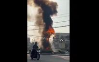 Cháy lớn thiêu rụi công trình trang trí hơn 780 triệu đồng tại Đồng Tháp