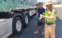 Vi phạm nhiều lỗi trên cao tốc, tài xế và chủ xe đầu kéo bị phạt hơn 100 triệu đồng