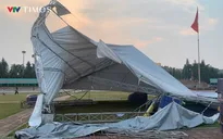 Lai Châu: Dông lốc mạnh làm nhiều gian hàng sập đổ