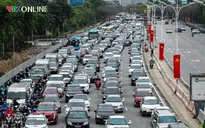 Áp lực giao thông tăng cao tại nút giao Pháp Vân - Cầu Giẽ ngày cuối nghỉ lễ
