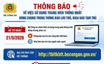 Từ 21/5, khai báo lưu trú, tạm trú cho người Việt Nam và người nước ngoài trên một trang web chung