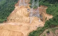 Nguy cơ sạt lở tuyến đường dây 500Kv Lào Cai - Vĩnh Yên